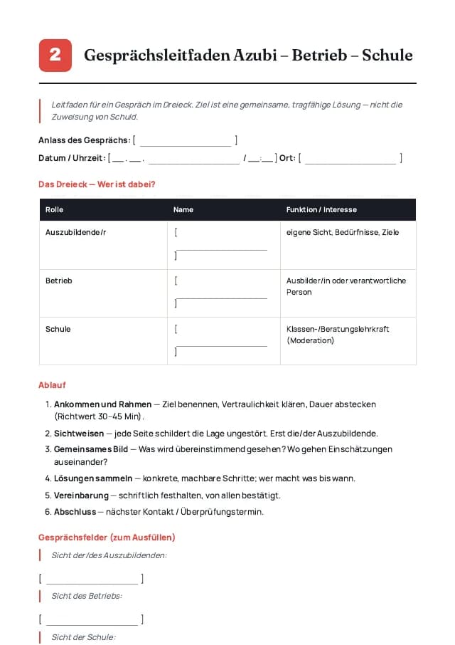 Beispielseite 3 aus den Vorlagen zu „Schwierige Schüler in der Berufsschule“
